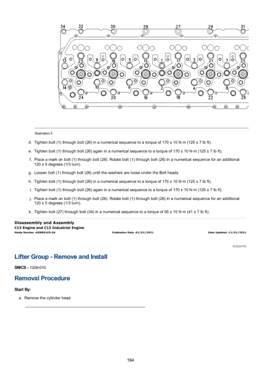 Caterpillar CAT C13 Engine Service Repair Manual (KWJ00001 and up) - Image 2