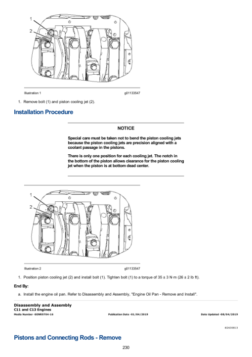 Caterpillar CAT C13 Truck Engine Service Repair Manual (EMS00001 and up) - Image 2