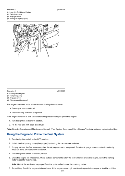 Caterpillar CAT C13 Truck Engine Service Repair Manual (EMS00001 and up) - Image 4