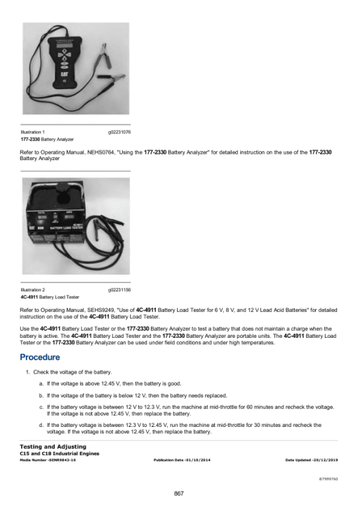 Caterpillar CAT C18 Engine Service Repair Manual (GJE00001 and up) - Image 5