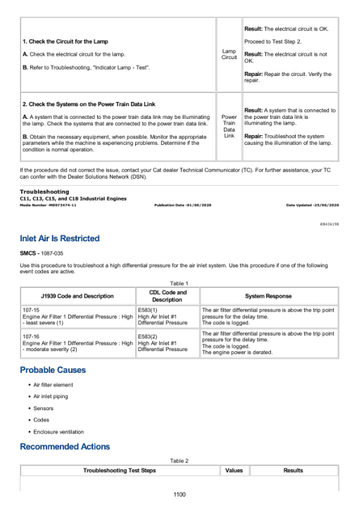 Caterpillar CAT C18 Engine Service Repair Manual (WRH00001 and up) - Image 2