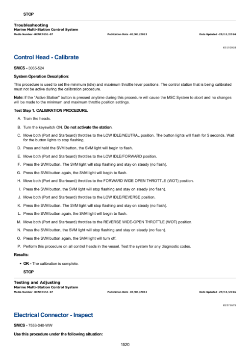 Caterpillar CAT C18 Marine Engine Service Repair Manual (CKH00001 and up) - Image 2