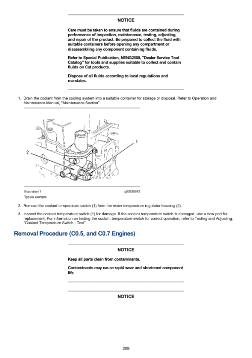 Caterpillar CAT C2.2 Engine Service Repair Manual (G7M00001 and up) - Image 2