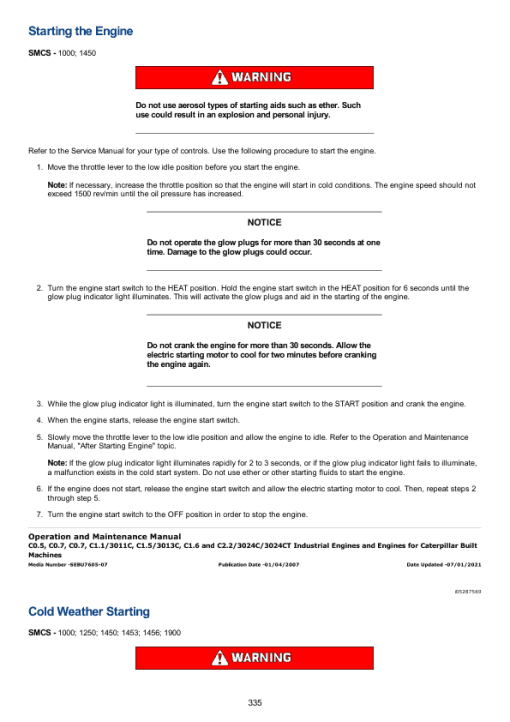 Caterpillar CAT C2.2 Engine Service Repair Manual (G7M00001 and up) - Image 3