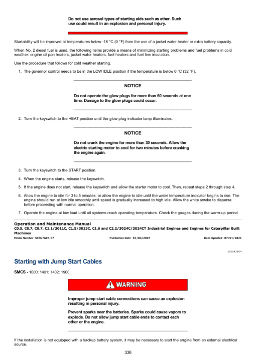 Caterpillar CAT C2.2 Engine Service Repair Manual (G7M00001 and up) - Image 4