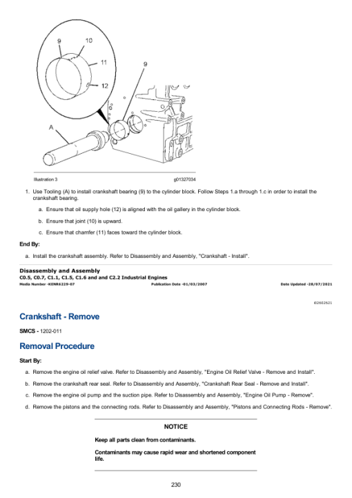 Caterpillar CAT C1.1 Industrial Engine Service Repair Manual (C7Y00001 and up) - Image 3