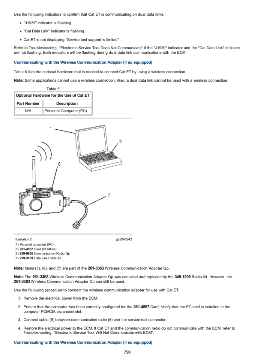 Caterpillar CAT W345B SERIES II Telehandler Service Repair Manual (CDY00001 and up) - Image 4