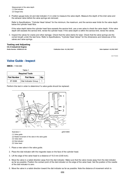 Caterpillar CAT C3.4 Industrial Engine Service Repair Manual (CJR00001 and up) - Image 5