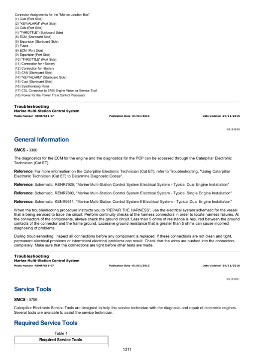 Caterpillar CAT C32 Marine Engine Service Repair Manual (RNY00001 and up) - Image 2