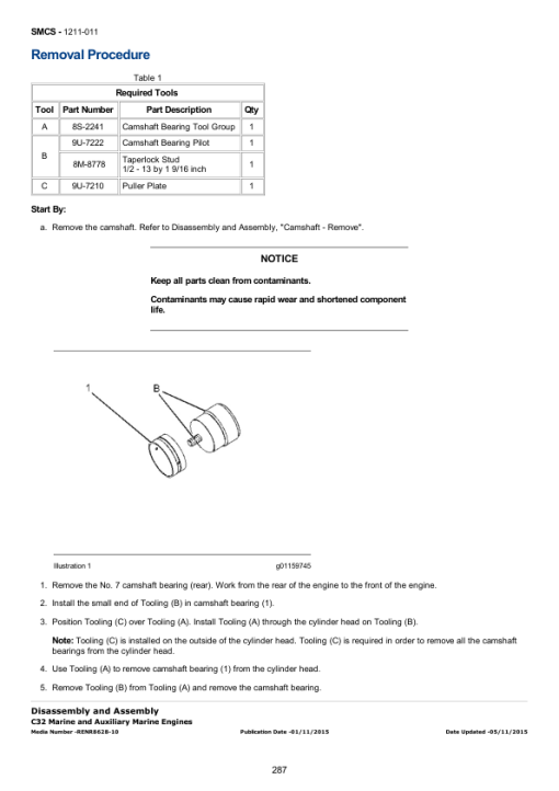 Caterpillar CAT C32 Marine Engine Service Repair Manual (RNY00001 and up) - Image 4