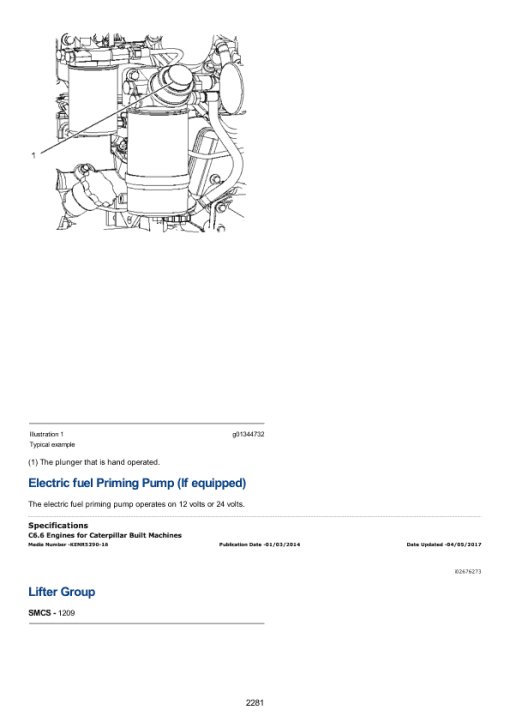 Caterpillar CAT C6.4 Engine Machine Service Repair Manual (GDC00001 and up) - Image 2