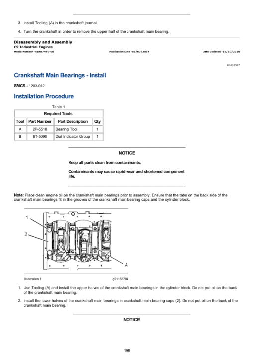 Caterpillar CAT 120G Motor Grader Service Repair Manual (87V05275 till 08359) - Image 2