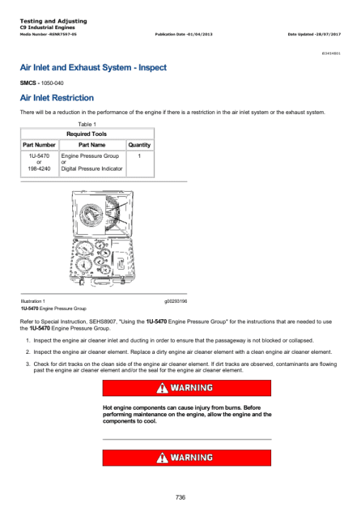 Caterpillar CAT C9 Engine Service Repair Manual (MBD00001 and up) - Image 3