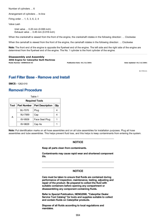 Caterpillar CAT CP-663E Vibratory Compactor Service Repair Manual (AFL00001 and up) - Image 3