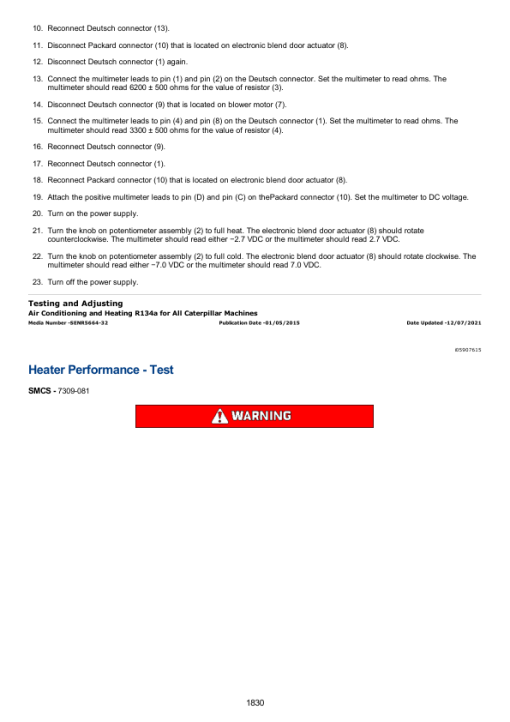 Caterpillar CAT CS-433E, CP-433E Vibratory Compactor Service Repair Manual (DAC00001 and up) - Image 2