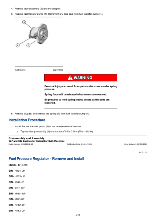 Caterpillar CAT D11T Track Type Tractor Service Repair Manual (JEL00001 and up) - Image 4