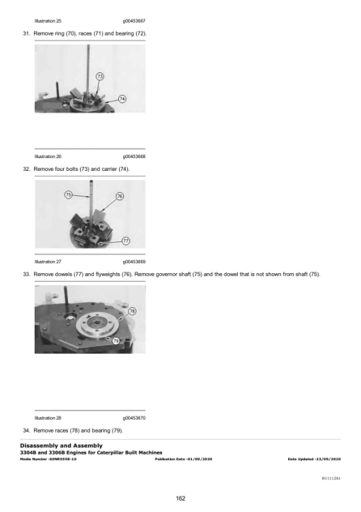 Caterpillar CAT D25D, D30D, D350D Articulated Dump Truck Service Repair Manual (1HK00001 till 00673) - Image 3