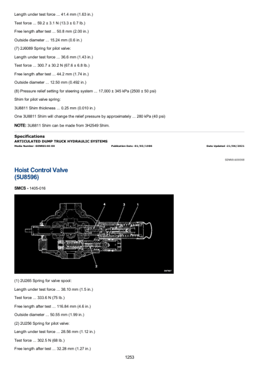 Caterpillar CAT D35C Articulated Dump Truck Service Repair Manual (2GD00001 till 00124) - Image 2