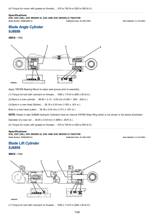 Caterpillar CAT D3C II Track-Type Tractor Service Repair Manual (4HJ00001 and up) - Image 3