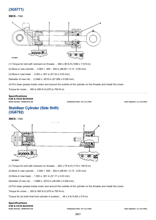 Caterpillar CAT D3C II Track-Type Tractor Service Repair Manual (4HJ00001 and up) - Image 4