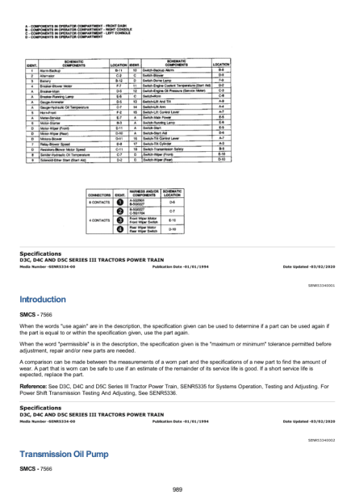 Caterpillar CAT D3C Track-Type Tractor Service Repair Manual (5KG00001 and up) - Image 6