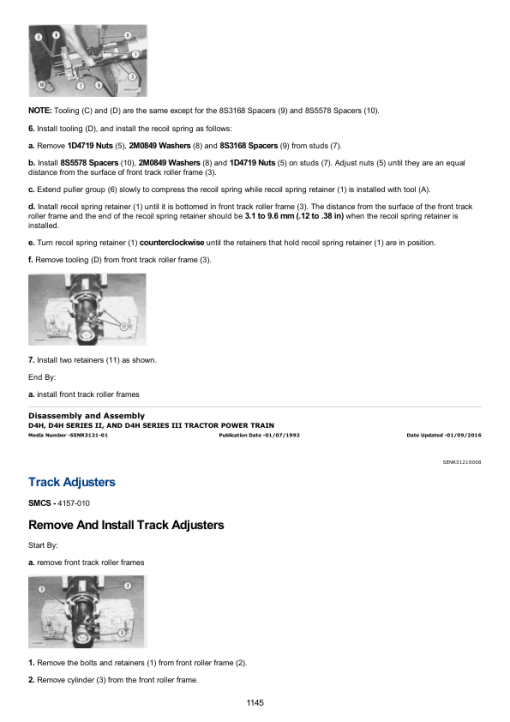 Caterpillar CAT D4H Track-Type Tractor Service Repair Manual (9DB00001 and up) - Image 2