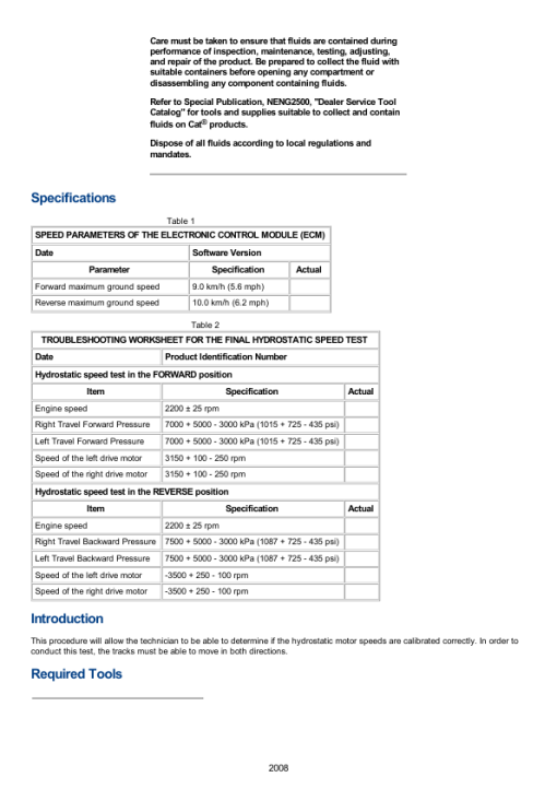 Caterpillar CAT D4K2 XL Track-Type Tractor Service Repair Manual (KM200001 and up) - Image 3