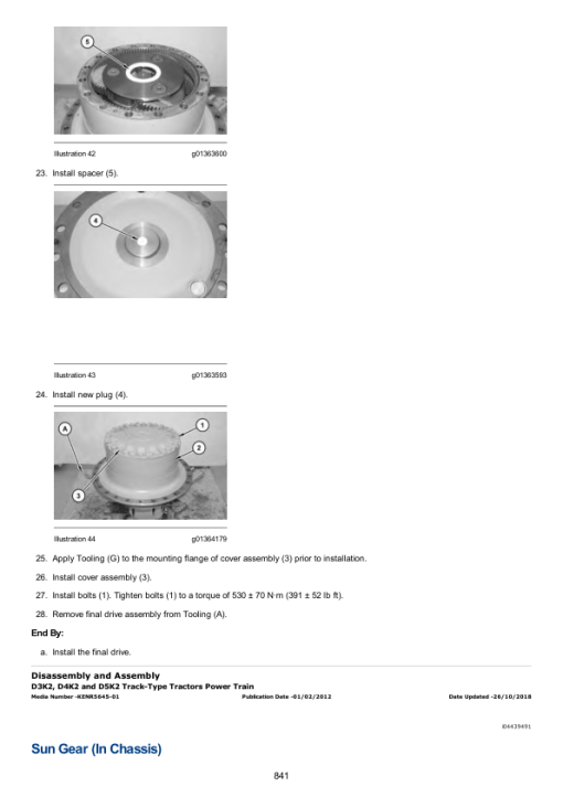 Caterpillar CAT D5K2 XL Track-Type Tractor Service Repair Manual (KWW00001 and up) - Image 4