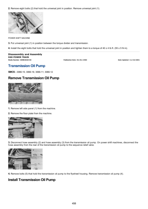 Caterpillar CAT D6D Track-Type Tractor Service Repair Manual (36C00001 and up) - Image 4