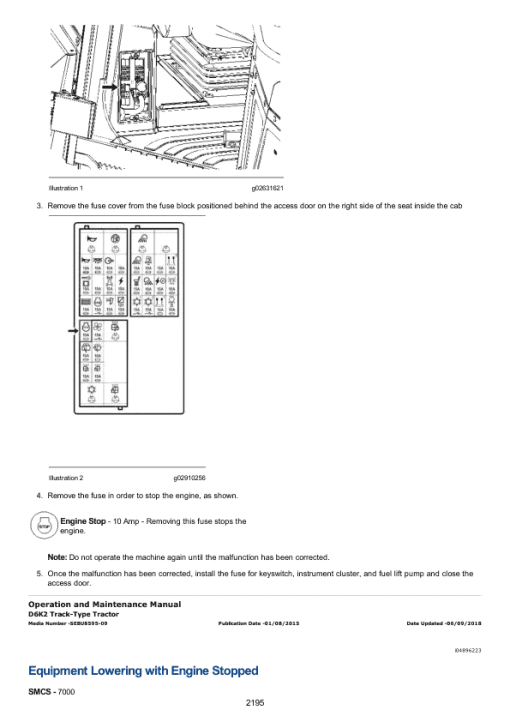 Caterpillar CAT D6K2 LGP Track Type Tractor Service Repair Manual (RST00001 and up) - Image 3