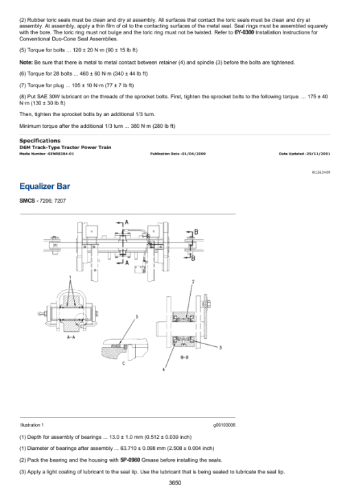 Caterpillar CAT D6M Track Type Tractor Service Repair Manual (4HS00001 and up) - Image 3