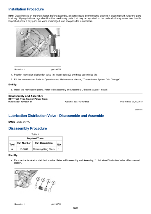 Caterpillar CAT 637G Wheel Scraper Service Repair Manual (DEX00001 and up) - Image 2