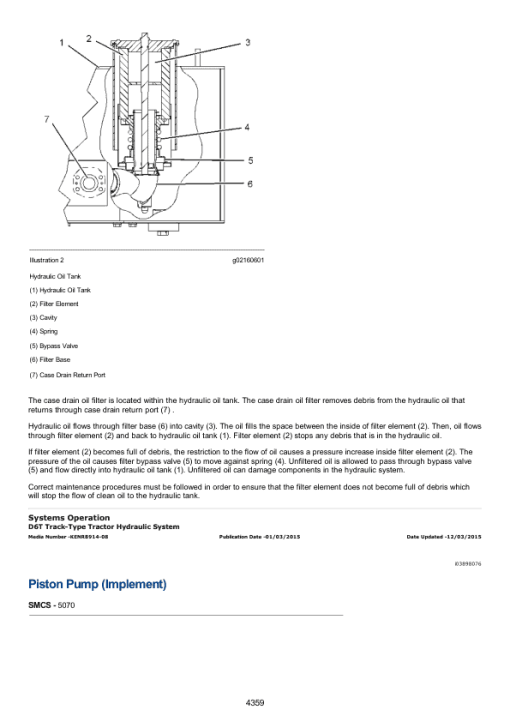 Caterpillar CAT D6T XW Track Type Tractor Service Repair Manual (RRK00001 and up) - Image 5