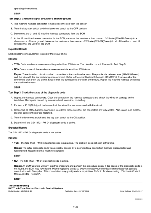 Caterpillar CAT D6T XW Track Type Tractor Service Repair Manual (RRK00001 and up) - Image 6