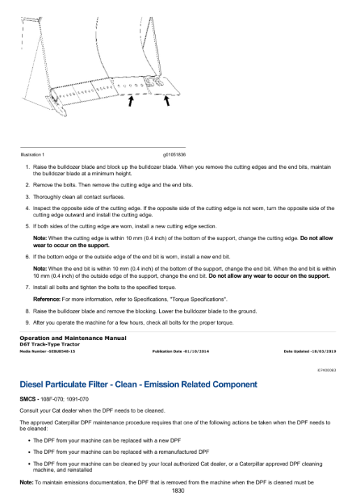 Caterpillar CAT D6T XW Track-Type Tractor Service Repair Manual (SLJ00001 and up) - Image 2