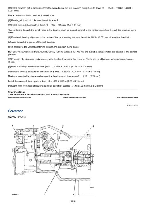 Caterpillar CAT D7G Track Type Tractor Service Repair Manual (64V01107 and up) - Image 2