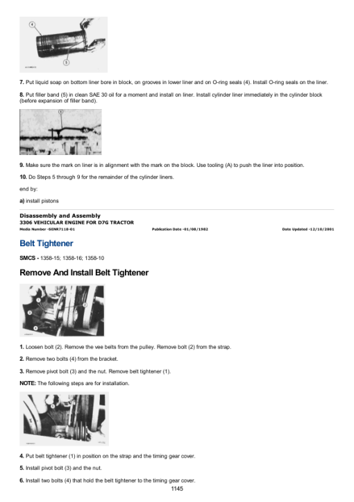 Caterpillar CAT D7G Track Type Tractor Service Repair Manual (72W00001 till 00607) - Image 2