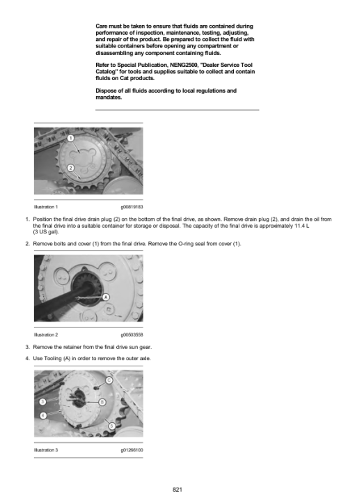 Caterpillar CAT D7R II Track-Type Tractor Service Repair Manual (AEC00001 and up) - Image 5