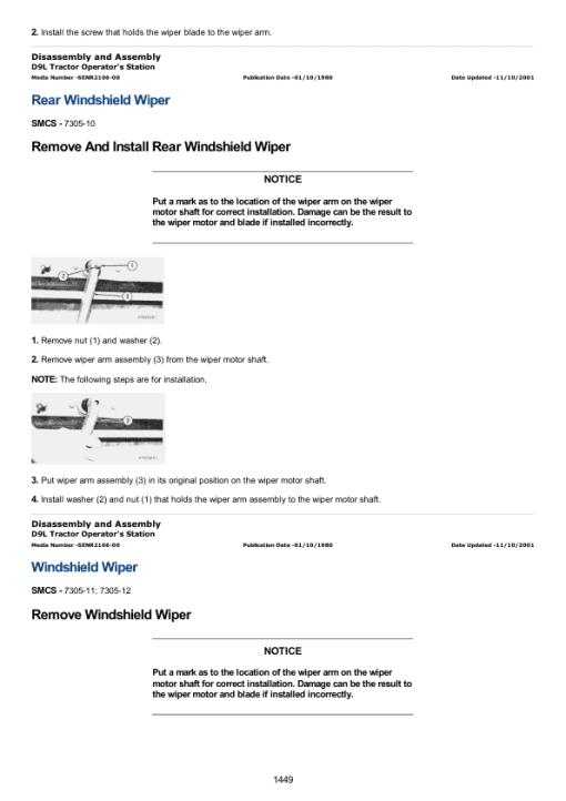 Caterpillar CAT D9L Track Type Tractor Service Repair Manual (14Y00001 and up) - Image 2