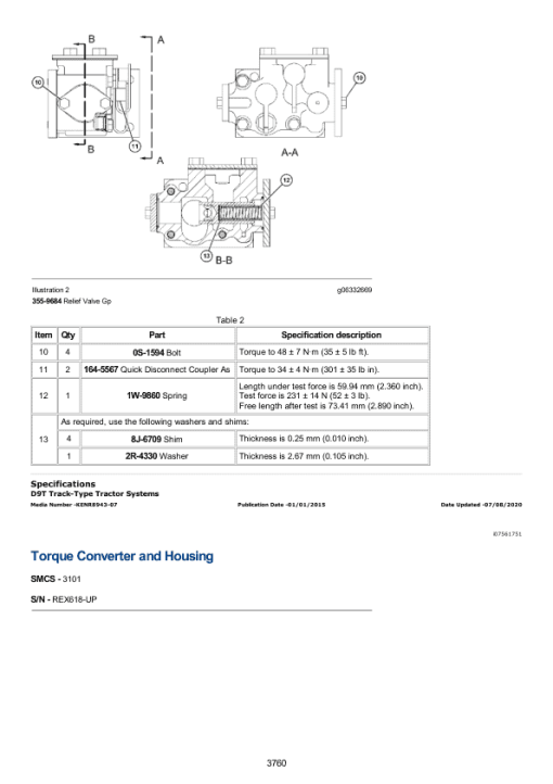 Caterpillar CAT D11R Track Type Tractor Service Repair Manual (AAF00001 and up) - Image 2