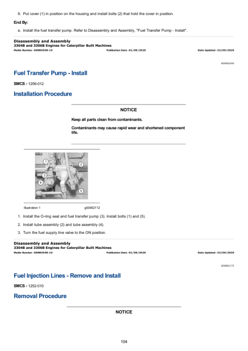 Caterpillar CAT E300B Excavator Service Repair Manual (1WJ00001 and up) - Image 3