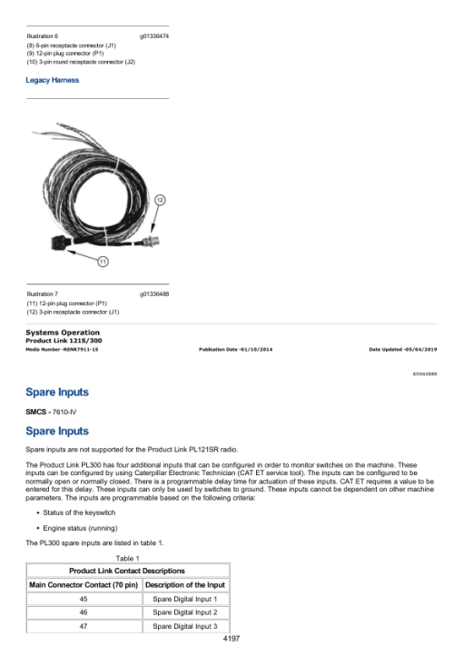 Caterpillar CAT 311C, 311C U Excavator Service Repair Manual (CKE00001 and up) - Image 4