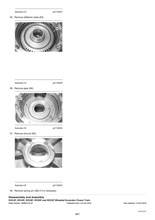 Caterpillar CAT M316F Wheeled Excavator Service Repair Manual (F6N00001 and up) - Image 4