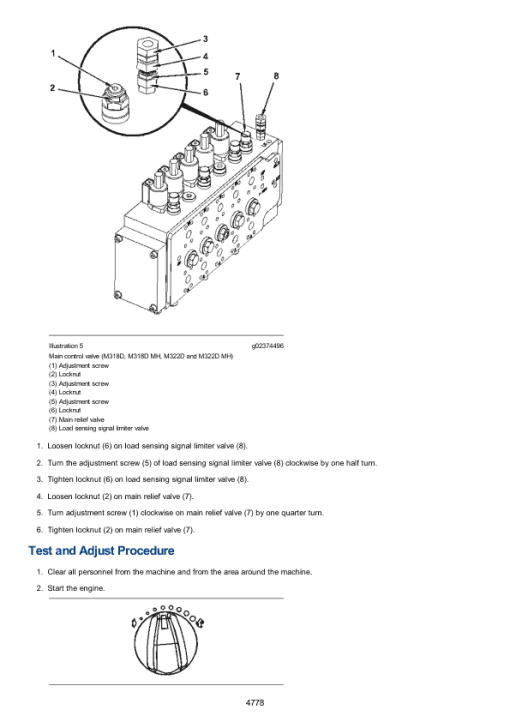 Caterpillar CAT M322D MH Wheeled Excavator Service Repair Manual (P3W00001 and up) - Image 3