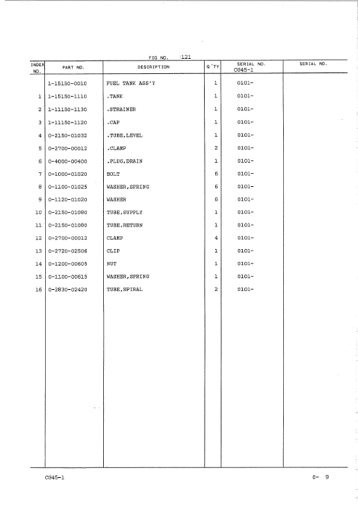 Hitachi CG45 Crawler Carriers Parts Catalog Manual - EP80311 - Image 3