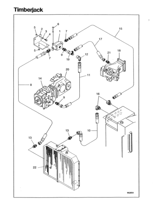 Timberjack 1410 Forwarders (SN 14100097-14100279) Parts Catalog Manual - Image 2