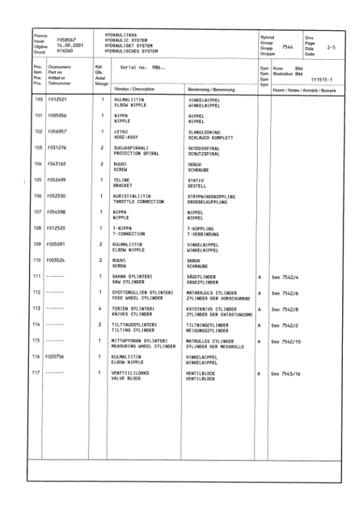 Watatah HTH260 Harvesting Heads (SN 37135-) Parts Catalog Manual - Image 2