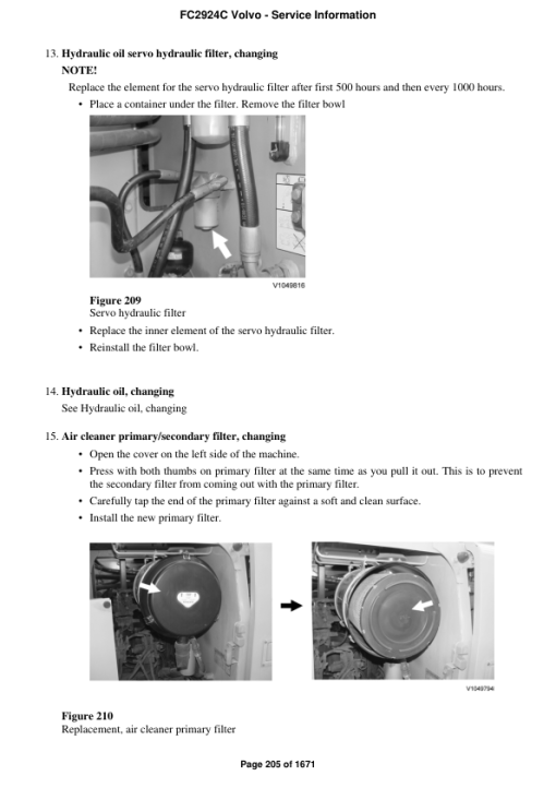 Volvo FC2924C Excavator Repair Service Manual - Image 2