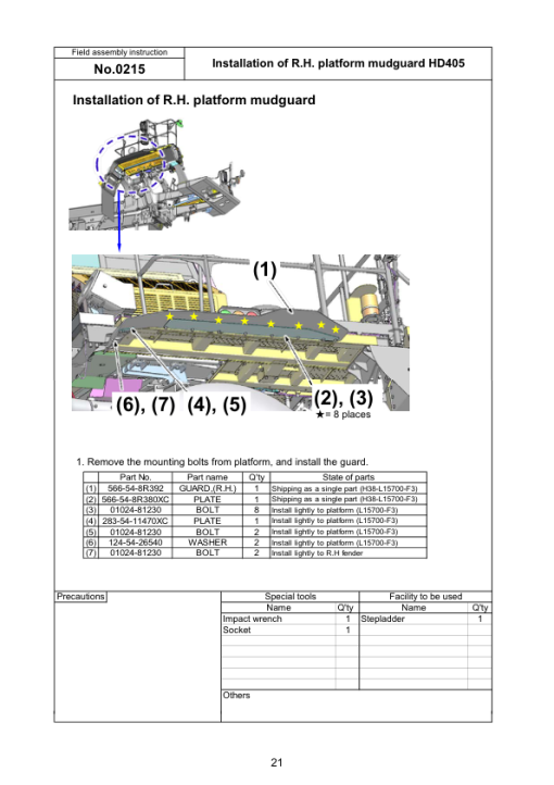 Komatsu HD325-8, HD405-8 Dump Truck Service Repair Manual - Image 4