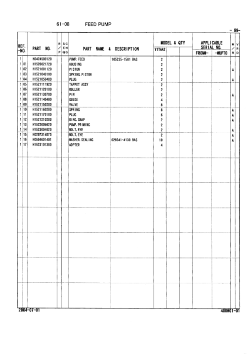 Mitsubishi S16R-Y1TAA2 Engine (SN 11677-) Parts Catalog Manual - Image 2